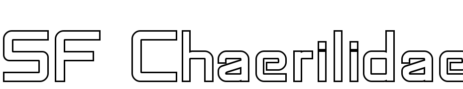 SF Chaerilidae Outline Font Download Free