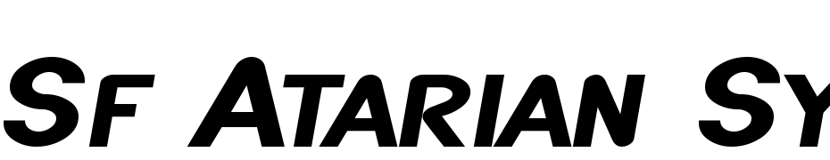 SF Atarian System Extended Bold Italic Fuente Descargar Gratis