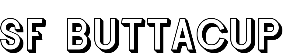 SF Buttacup Lettering Shaded Font Download Free