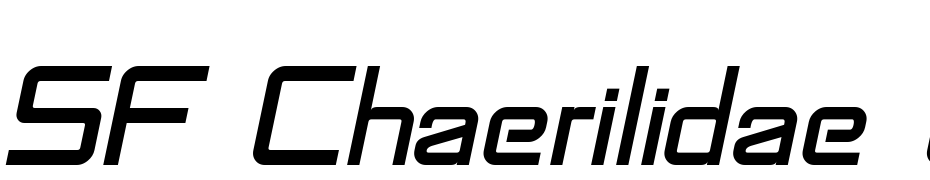 SF Chaerilidae Oblique Font Download Free