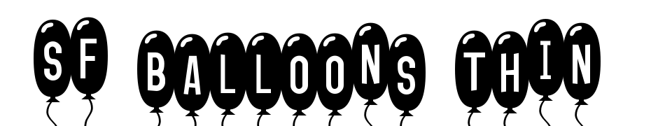 SF Balloons Thin Font Download Free