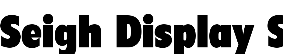 Seigh Display SSi Scarica Caratteri Gratis