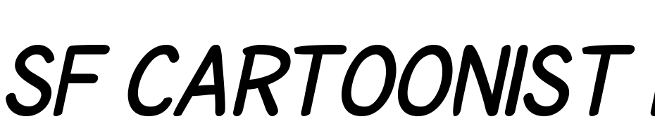 SF Cartoonist Hand SC Bold Italic Font Download Free
