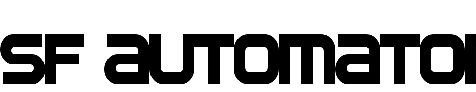 SF Automaton Condensed Font Download Free