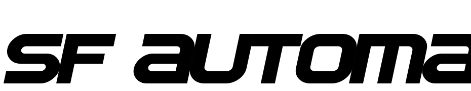 SF Automaton Extended Oblique Font Download Free