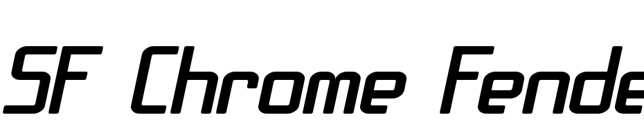 SF Chrome Fenders Extended Oblique Font Download Free