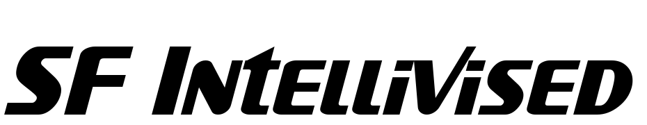 SF Intellivised Italic Font Download Free