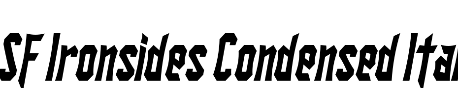 SF Ironsides Condensed Italic Font Download Free