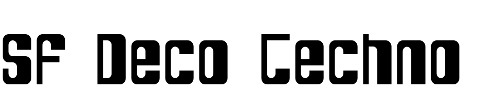 SF Deco Techno Condensed Font Download Free