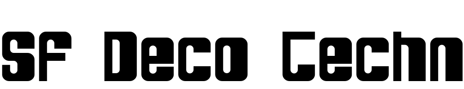 SF Deco Techno Bold Font Download Free