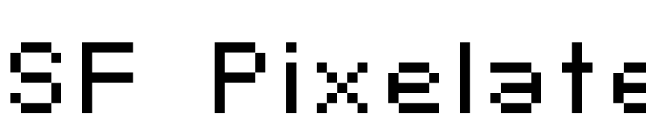 SF Pixelate cкачати шрифт безкоштовно