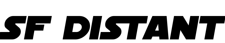 SF Distant Galaxy Italic Font Download Free