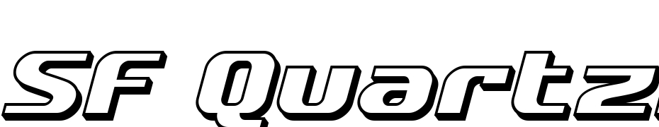 SF Quartzite Shaded Oblique Font Download Free
