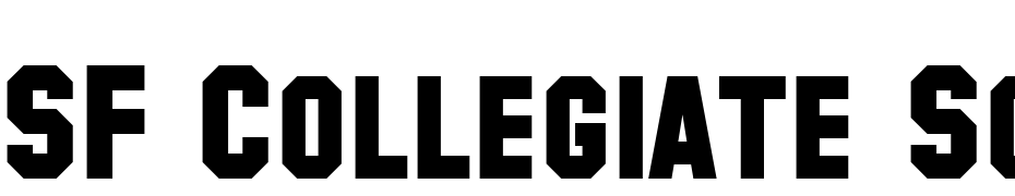 SF Collegiate Solid Bold Font Download Free