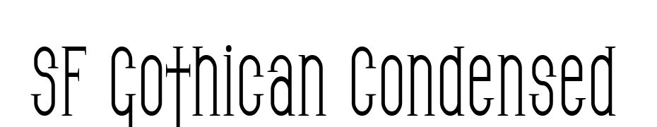 SF Gothican Condensed Font Download Free