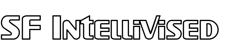SF Intellivised Outline Font Download Free