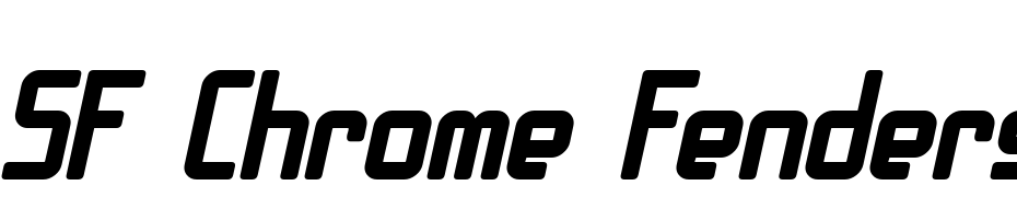 SF Chrome Fenders Bold Oblique Font Download Free