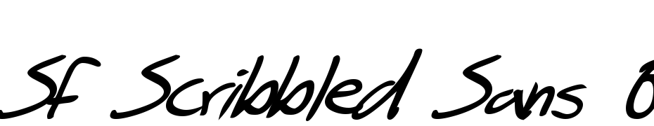 SF Scribbled Sans Bold Italic Font Download Free