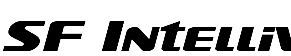 SF Intellivised Extended Italic Font Download Free