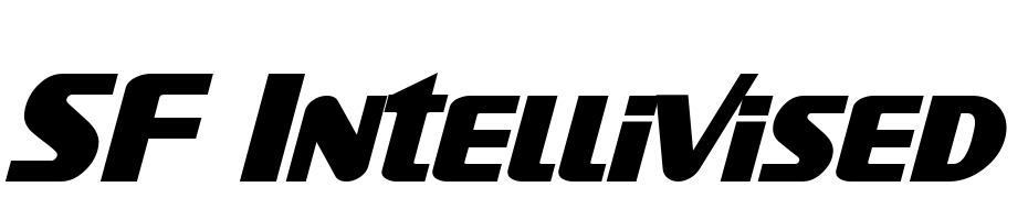 SF Intellivised Bold Italic Font Download Free