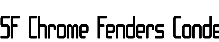 SF Chrome Fenders Condensed Font Download Free