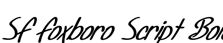 SF Foxboro Script Bold Italic Font Download Free