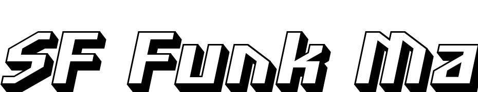 SF Funk Master Oblique Font Download Free