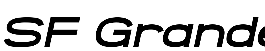 SF Grandezza Heavy Oblique Font Download Free