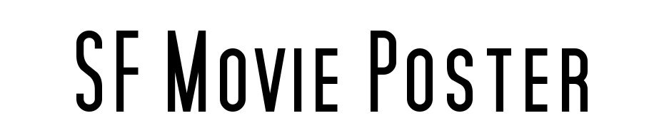 SF Movie Poster Font Download Free