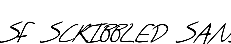 SF Scribbled Sans SC Italic Font Download Free