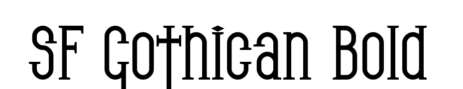 SF Gothican Bold Font Download Free
