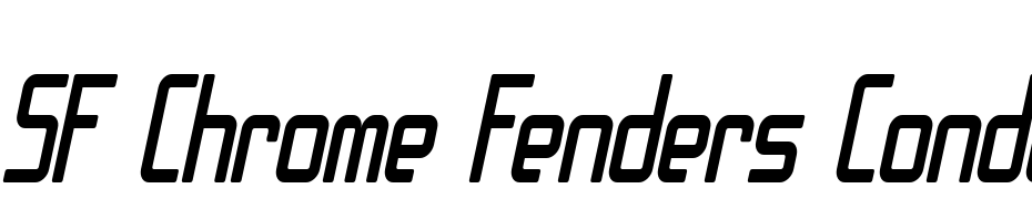 SF Chrome Fenders Condensed Oblique Font Download Free