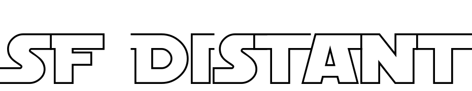 SF Distant Galaxy Alt Outline Font Download Free