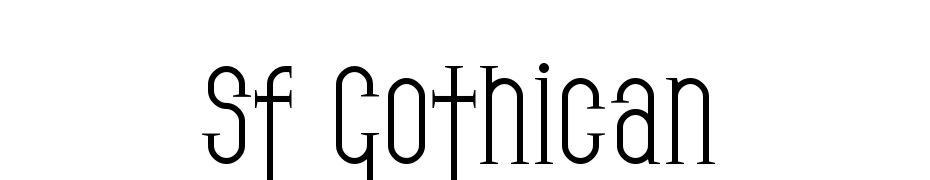 SF Gothican Font Download Free