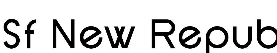SF New Republic Yazı tipi ücretsiz indir