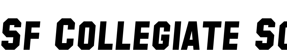 SF Collegiate Solid Italic Font Download Free