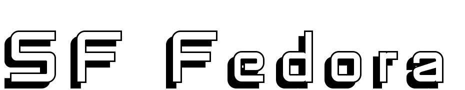 SF Fedora Titles Shadow Font Download Free