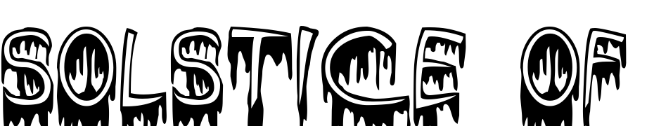 Solstice Of Suffering Font Download Free