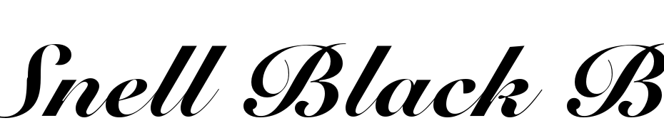 Snell Black BT Font Download Free