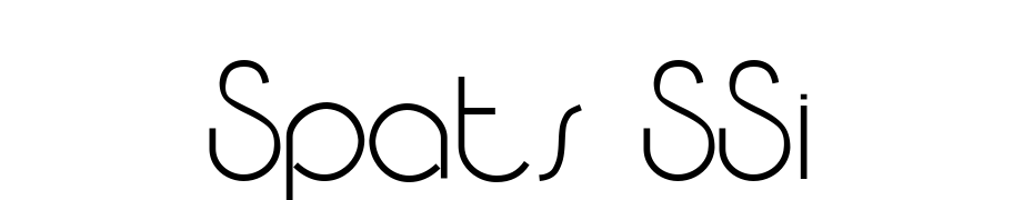 Spats SSi Font Download Free
