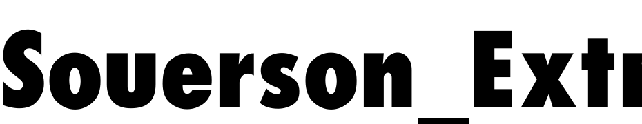Souerson_Extra Bold Normal Font Download Free