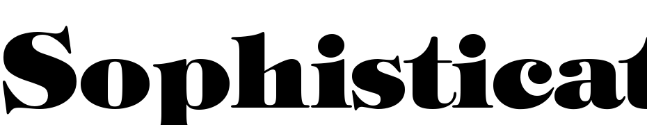 Sophisticate Ultra SSi Black Font Download Free