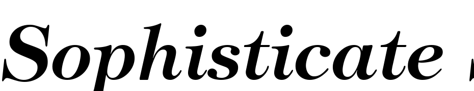 Sophisticate SSi Semi Bold Italic Font Download Free