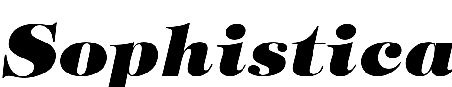 Sophisticate Black SSi Extra Bold Italic Font Download Free