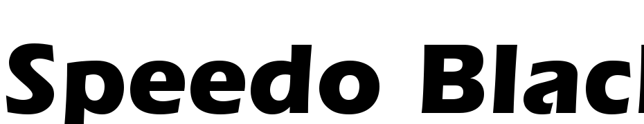 Speedo Black SSi Bold Font Download Free