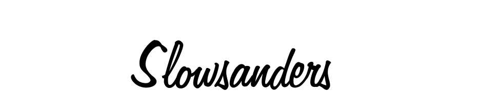 Slowsanders Font Download Free