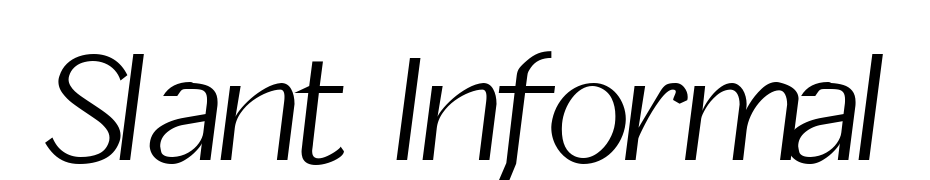 Slant Informal Font Download Free