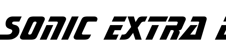 Sonic Extra Bold BT Font Download Free