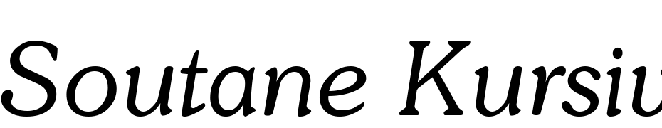 Soutane Kursiv Font Download Free