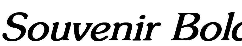 Souvenir Bold Italic Font Download Free
